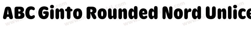 ABC Ginto Rounded Nord Unlicensed T字体转换